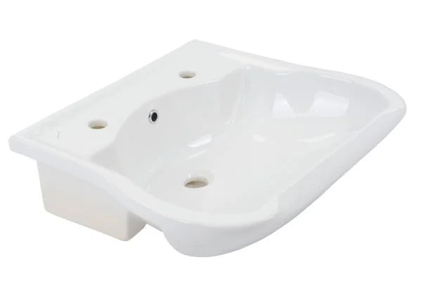 Waschbecken Keramik T05, glänzend Weiß